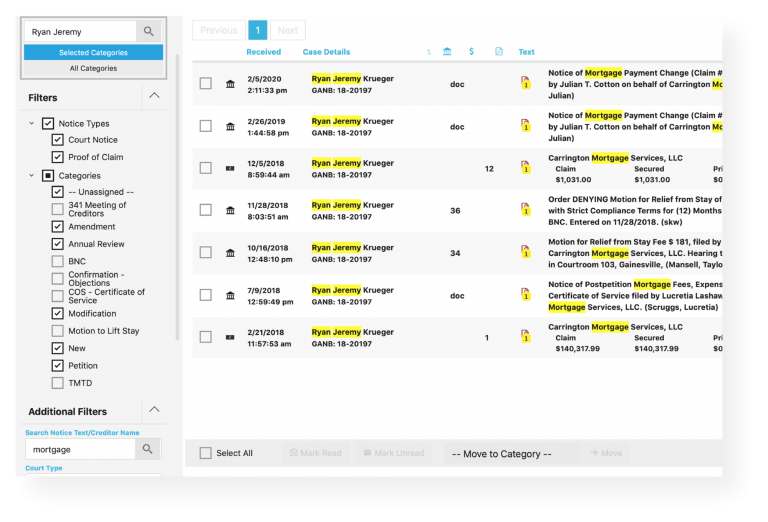 Jubilee: Online Bankruptcy Software