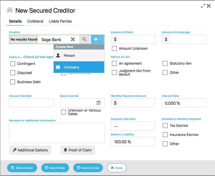 Jubilee: Online Bankruptcy Software