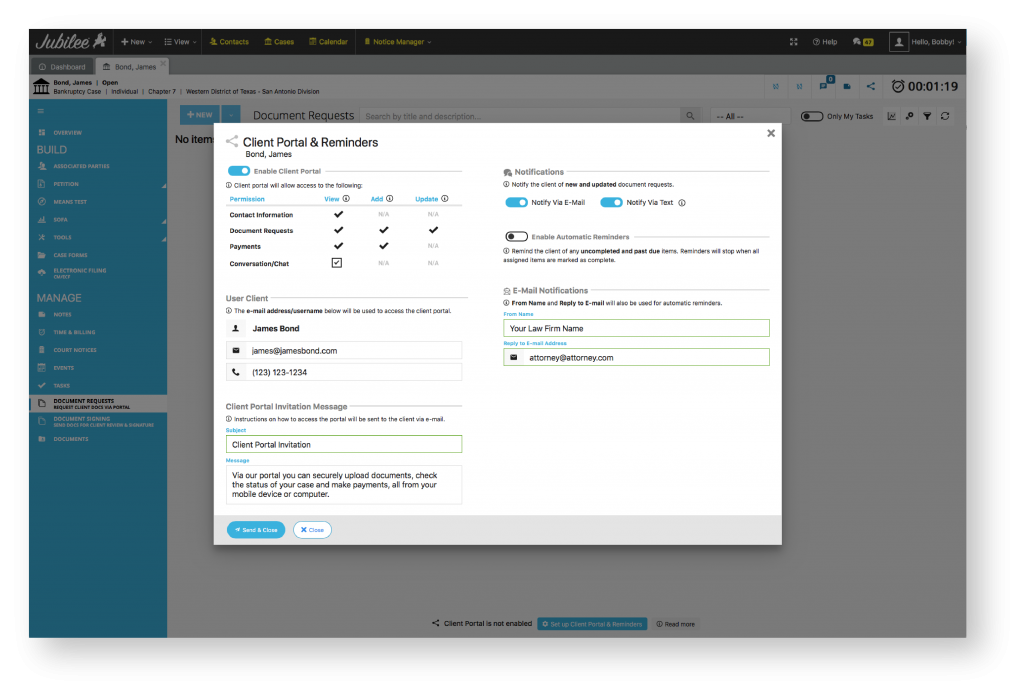 Jubilee: Online Bankruptcy Software