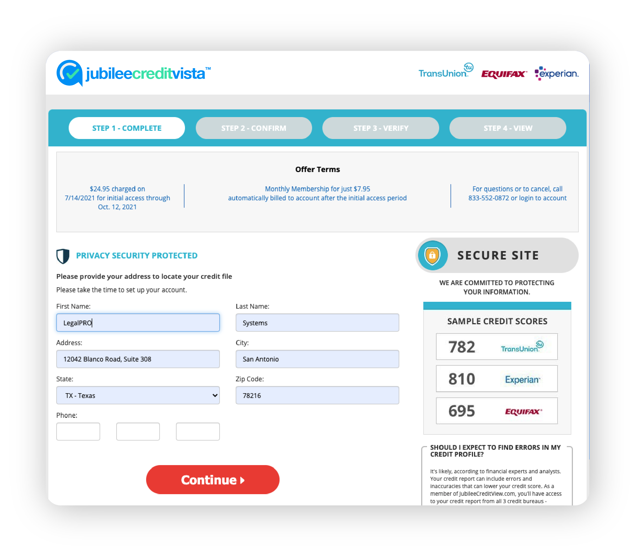 Import Bankruptcy Credit Reports - Jubilee CreditVista™